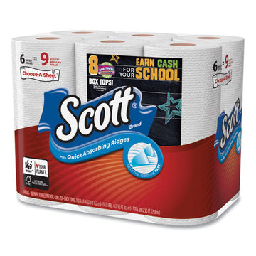 Scott® Choose-a-size Mega Kitchen Roll Paper Towels, 1-ply, 102-roll, 6 Rolls-pack, 4 Packs-carton freeshipping - TVN Wholesale
